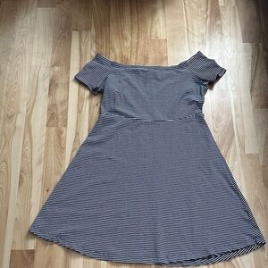 Old Navy Striped Off-Shoulder Mini Dress